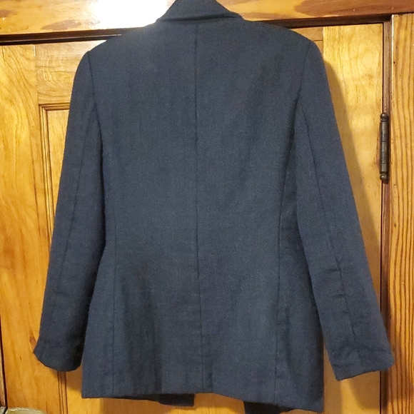 Giorgio Armani Baby Alpaca Women's Dark Blue Blazer XXS - Picture 7 of 11
